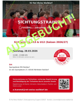 Sichtungstraining D-Jugend - AUSGEBUCHT!