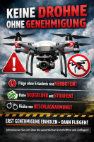 Drohnenflugverbot auf dem Sportgelände von RW Walldorf