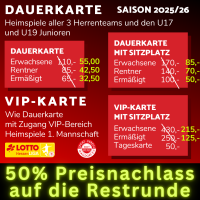 RESTRUNDEN-Dauerkarte mit 50% Preisnachlass