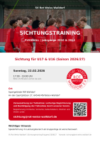 Sichtungstraining B-Jugend am 22.02.2026