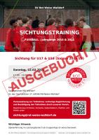Sichtungstraining B-Jugend - AUSGEBUCHT